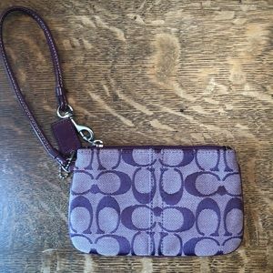 COACH!!! purple wristlet